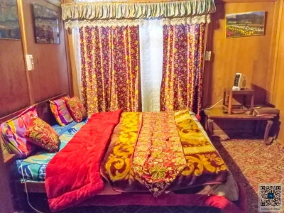 dal lake houseboat room1